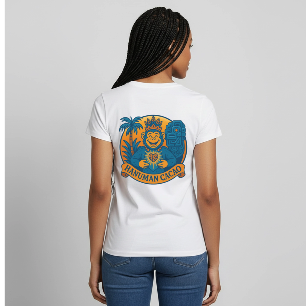 Women's T-Shirt Classic Hanuman Logo - white
