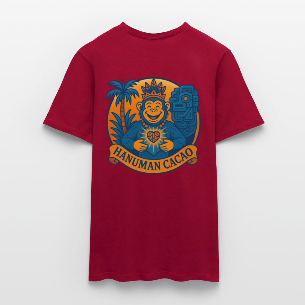 Men's T-Shirt Classic Hanuman Logo - brick red