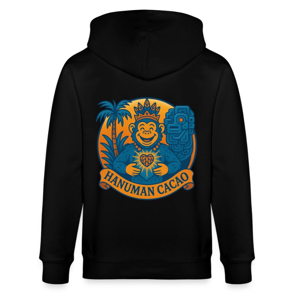 Stanley/Stella CULTIVATOR Unisex Organic Hooded Jacket Classic Hanuman Logo - black