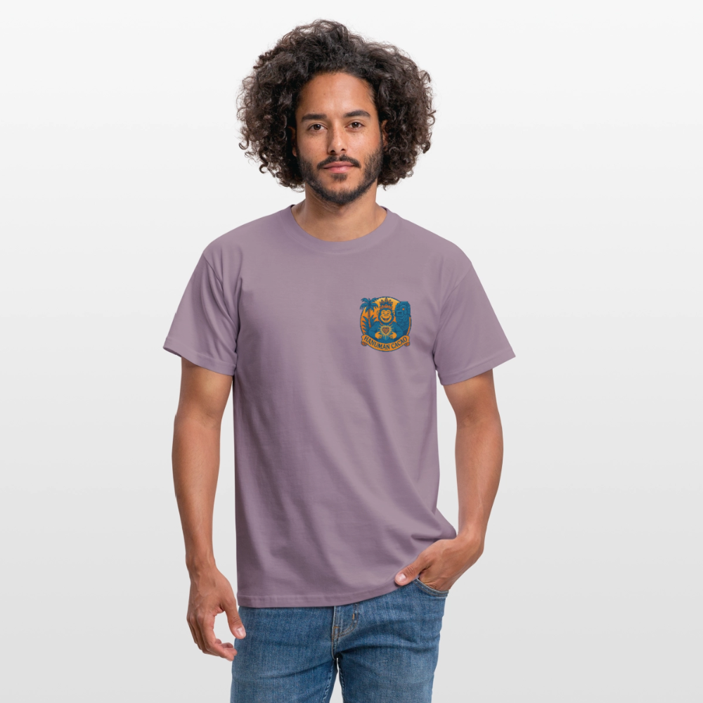 Men's T-Shirt Classic Hanuman Logo - purple-grey 