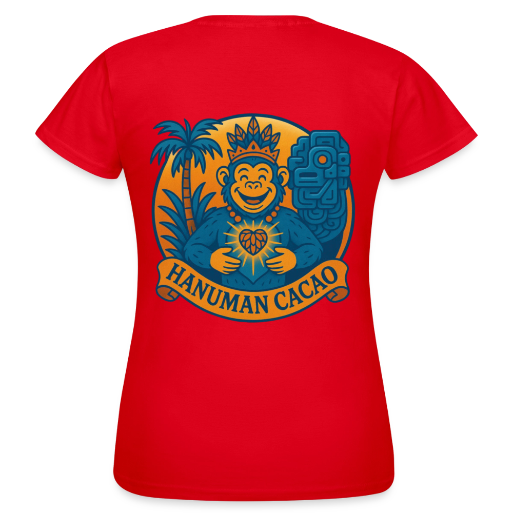 Women's T-Shirt Classic Hanuman Logo - red