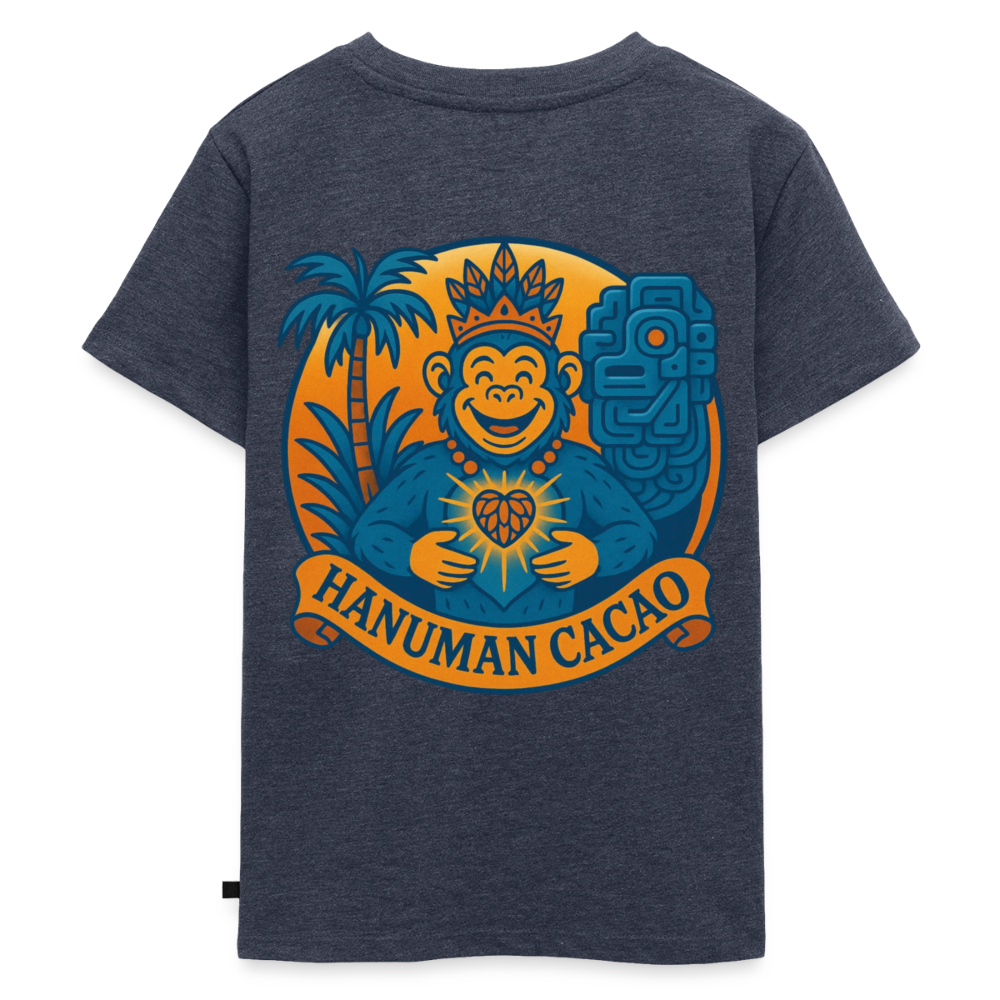 Kids' Premium T-Shirt Classic Hanuman Logo - heather denim