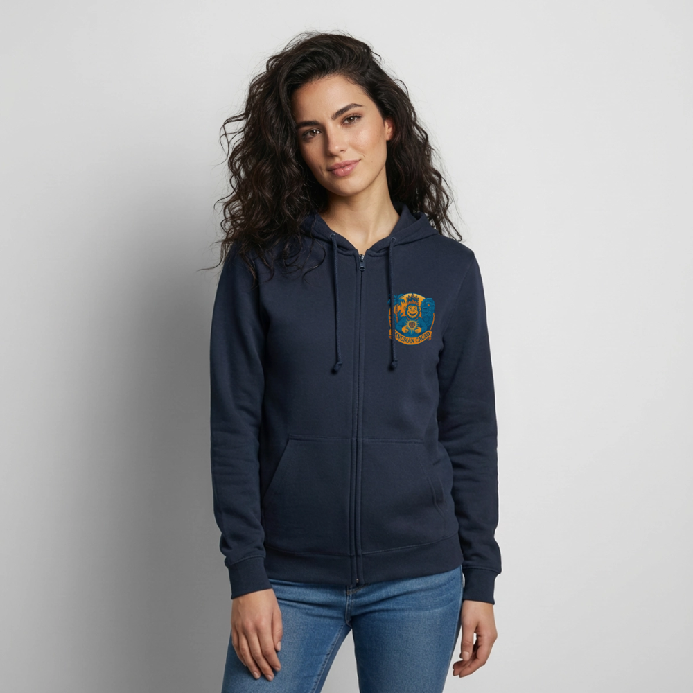 Unisex Hooded Jacket Classic Hanuman Logo - navy