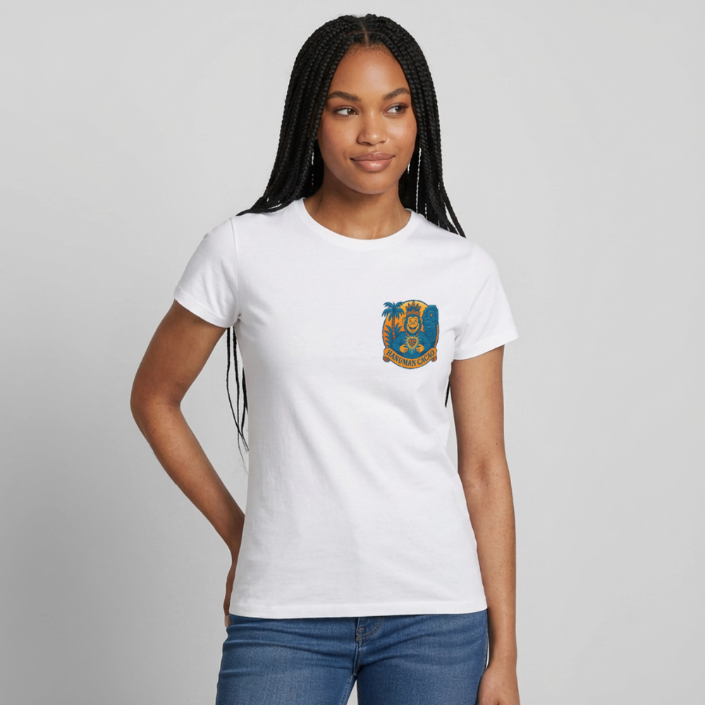 Women's T-Shirt Classic Hanuman Logo - white