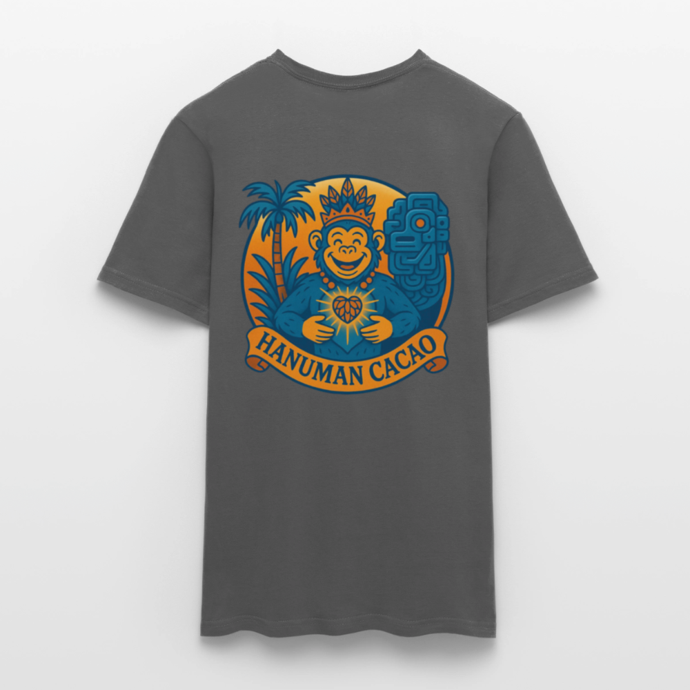 Men's T-Shirt Classic Hanuman Logo - charcoal grey