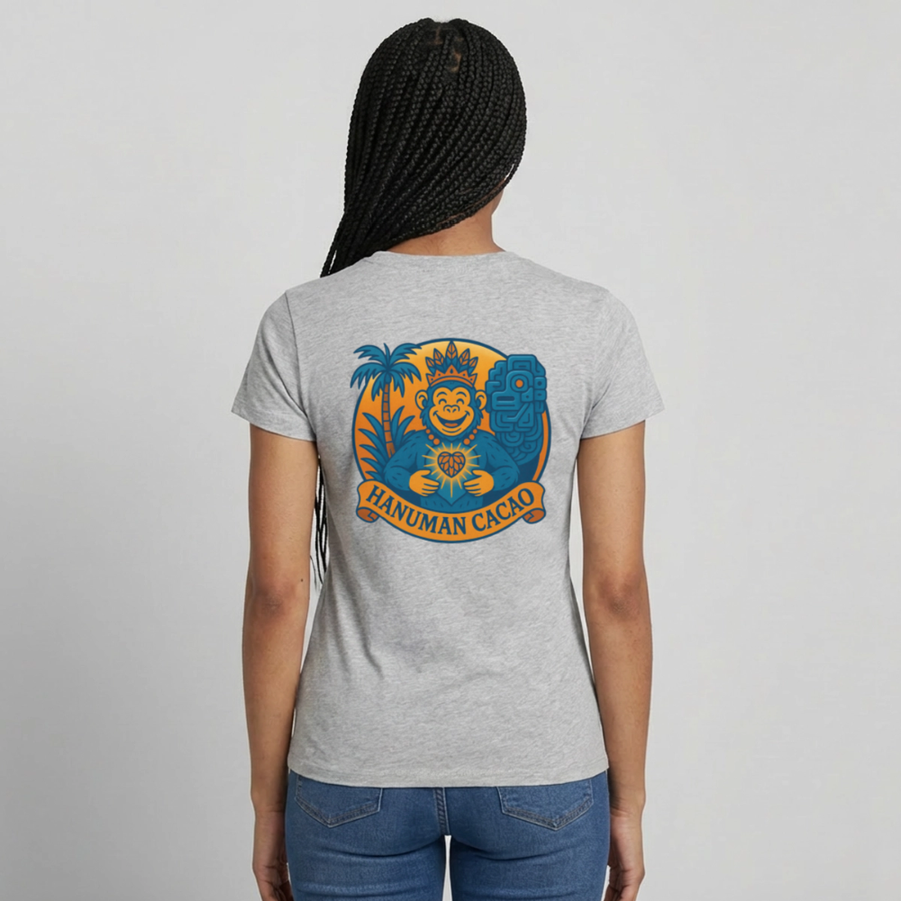 Women's T-Shirt Classic Hanuman Logo - heather grey
