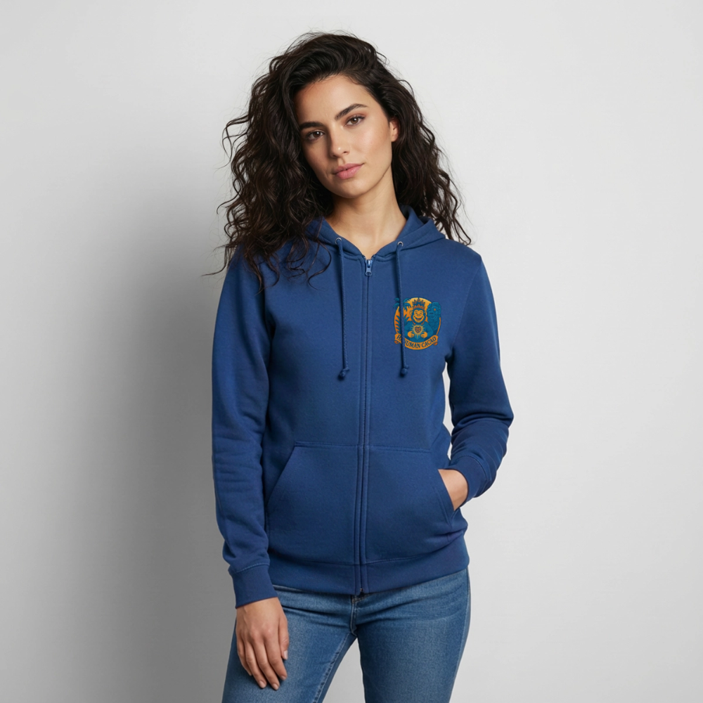 Unisex Hooded Jacket Classic Hanuman Logo - royal blue