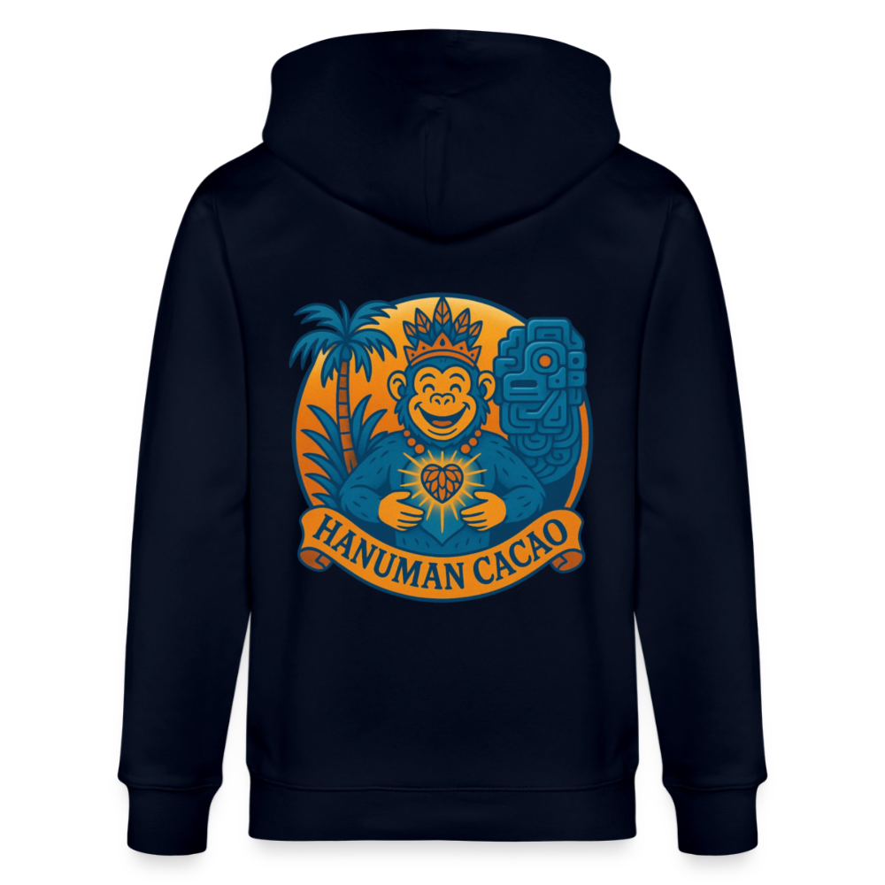 Stanley/Stella CULTIVATOR  Unisex Organic Hooded Jacket Classic Hanuman Logo - navy