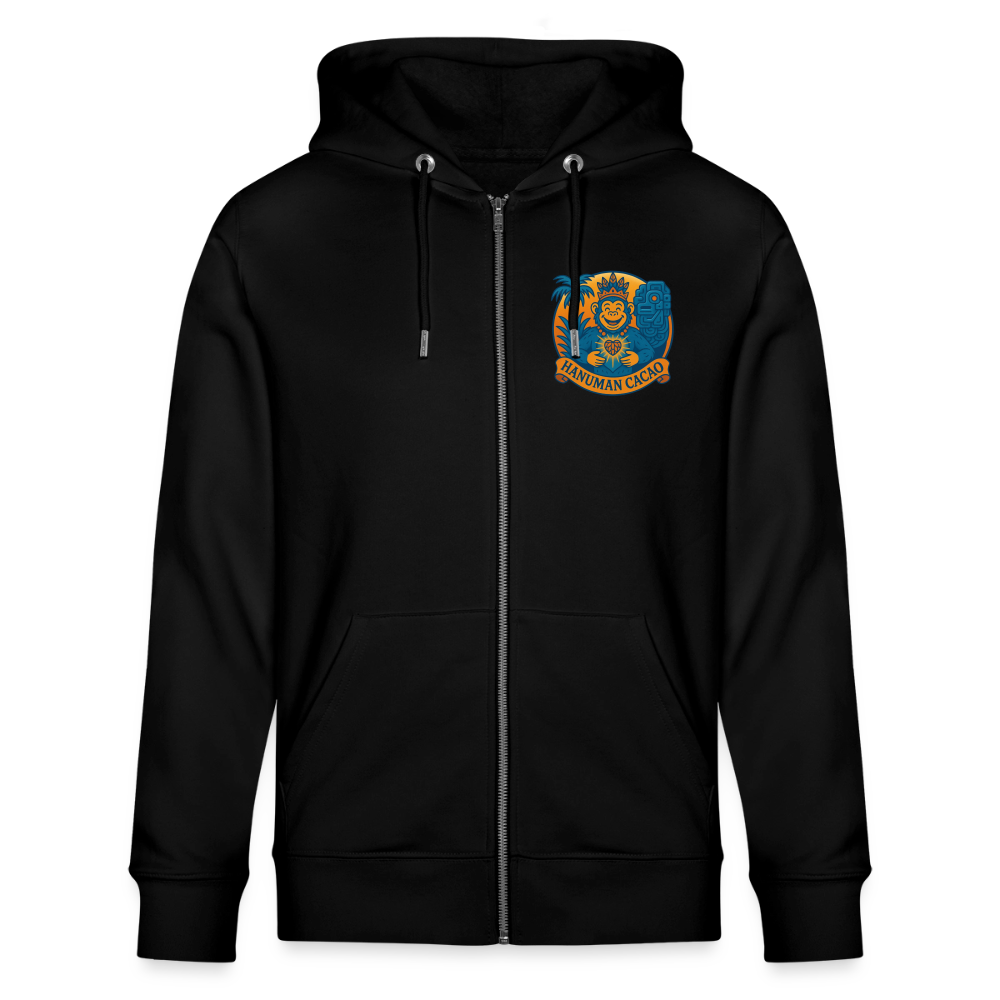 Stanley/Stella CULTIVATOR  Unisex Organic Hooded Jacket Classic Hanuman Logo - black