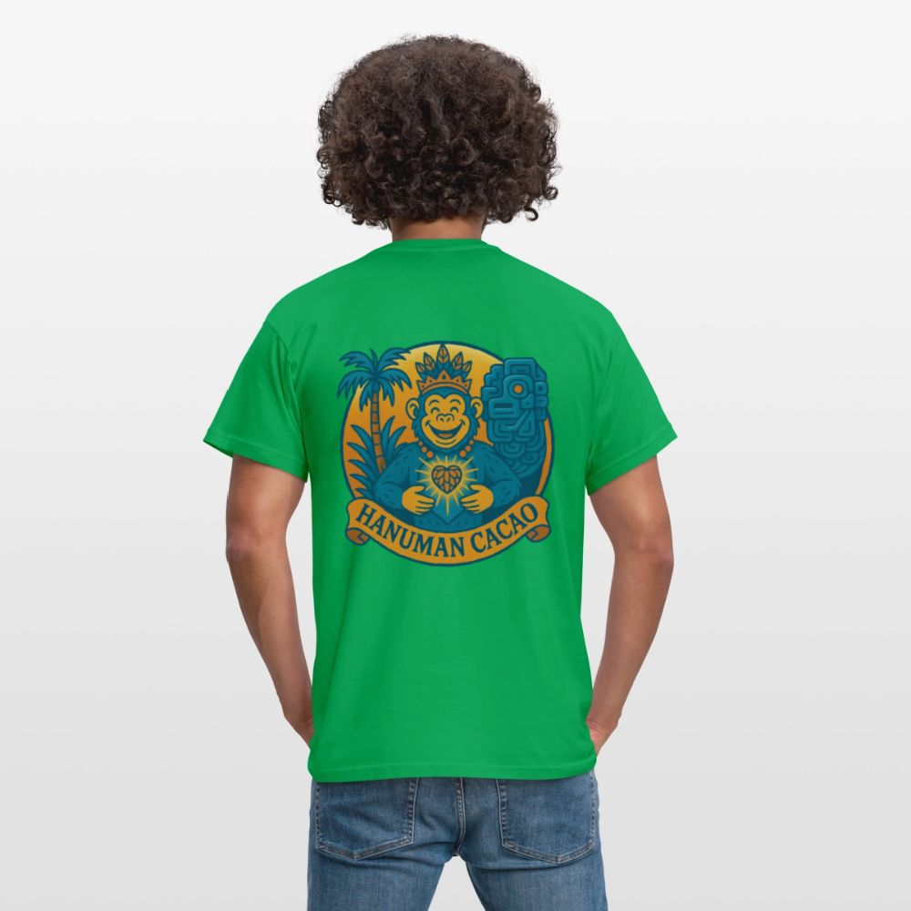 Men's T-Shirt Classic Hanuman Logo - kelly green
