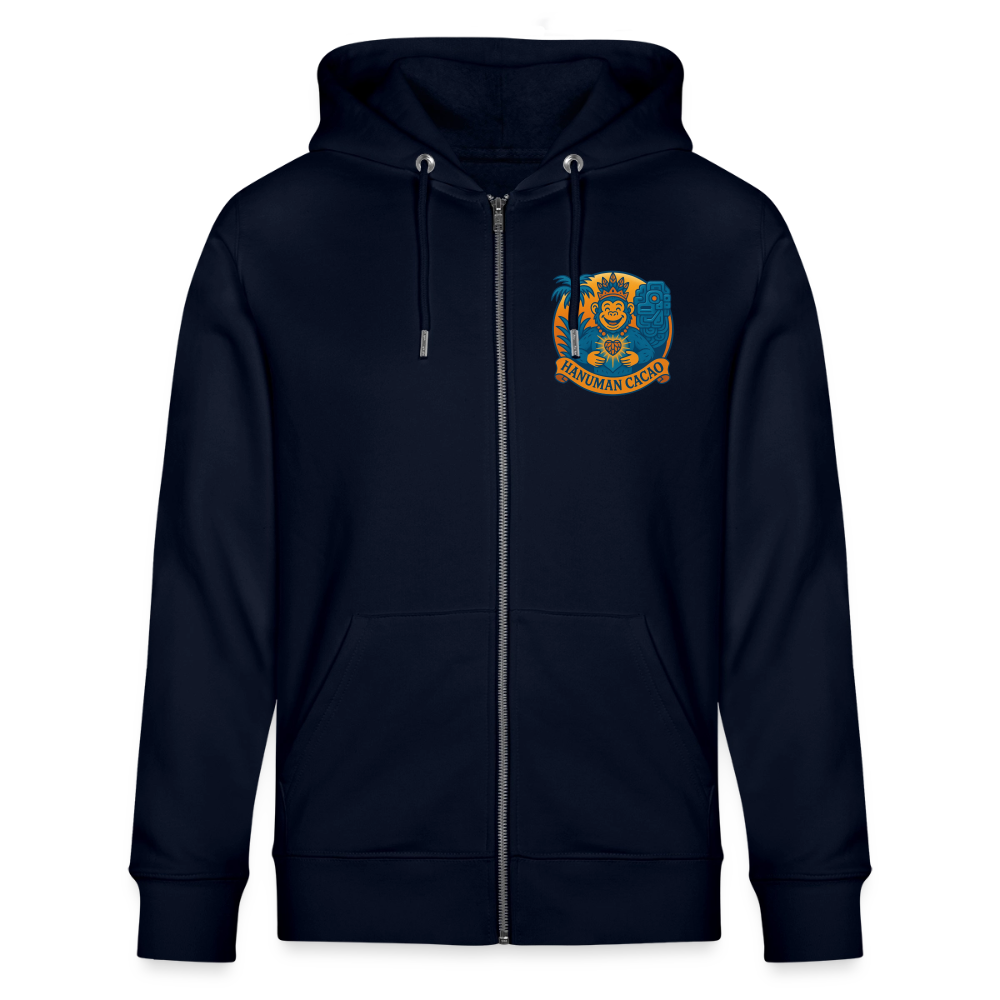 Stanley/Stella CULTIVATOR  Unisex Organic Hooded Jacket Classic Hanuman Logo - navy