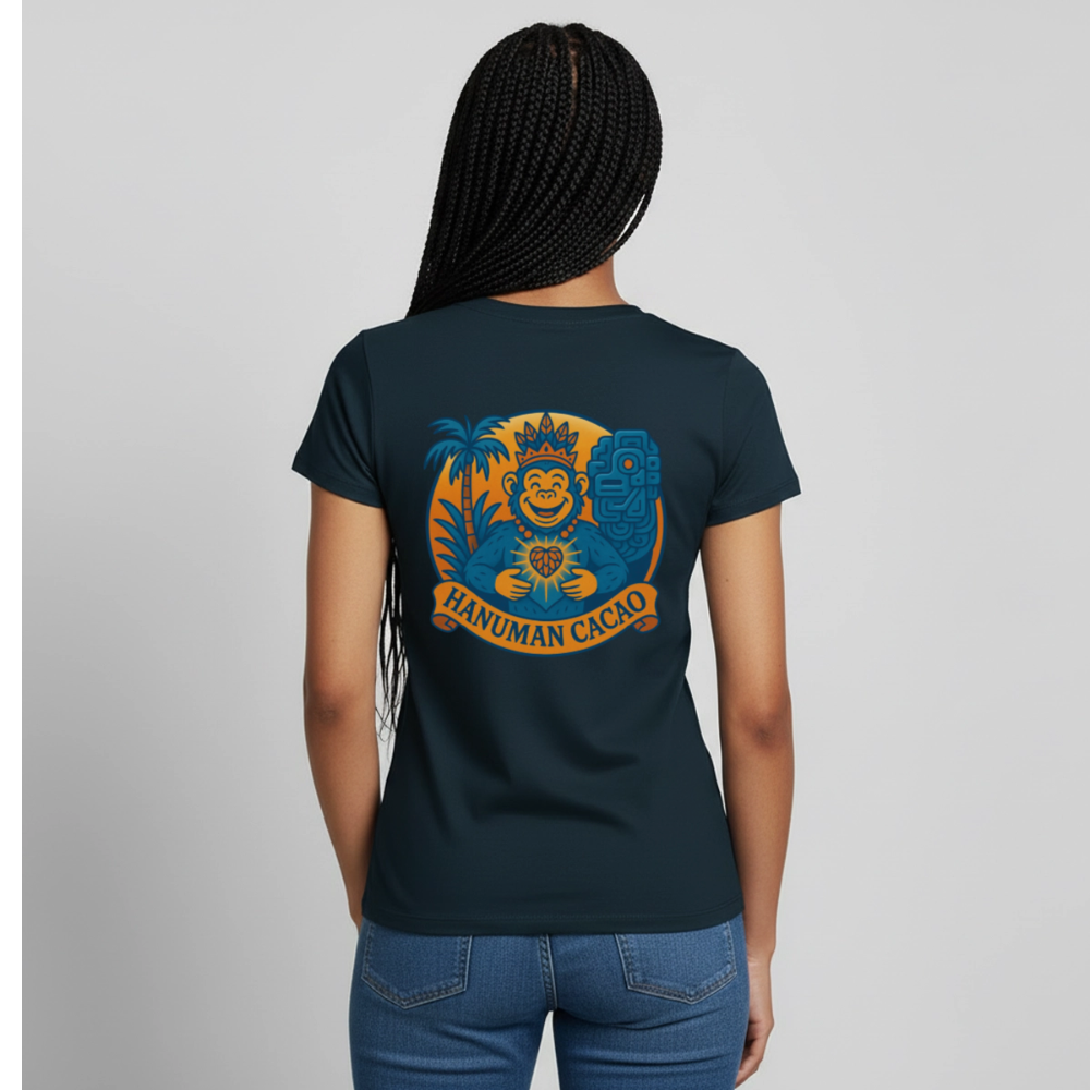 Women's T-Shirt Classic Hanuman Logo - navy