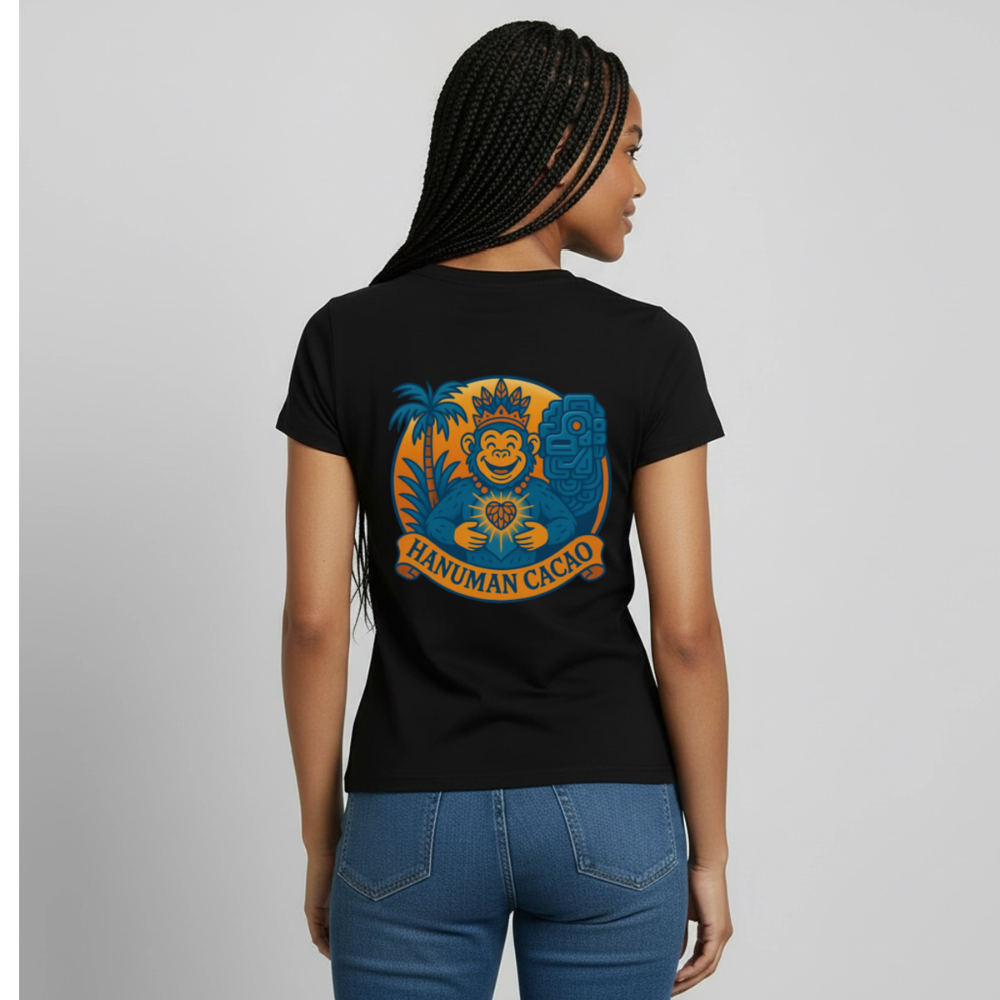 Women's T-Shirt Classic Hanuman Logo - black