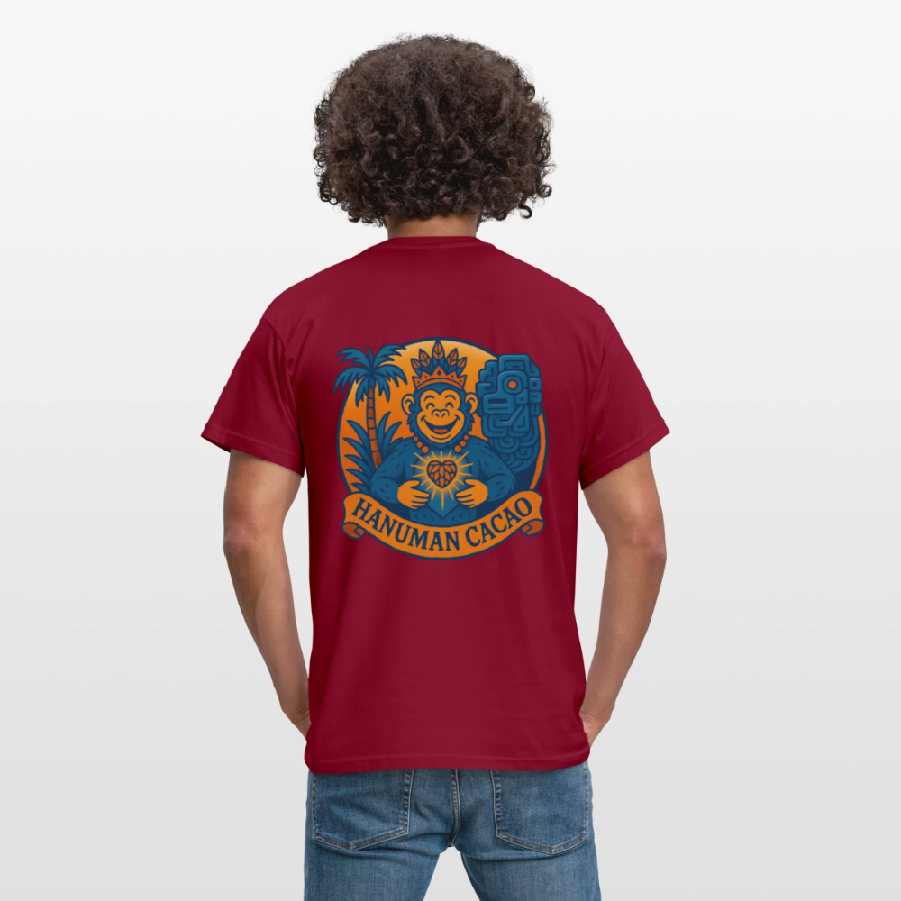 Men's T-Shirt Classic Hanuman Logo - brick red