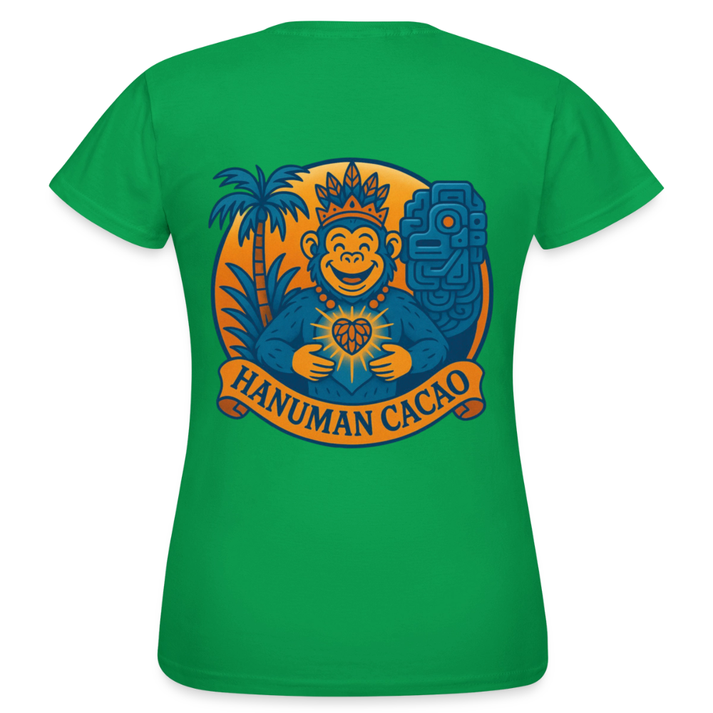 Women's T-Shirt Classic Hanuman Logo - kelly green