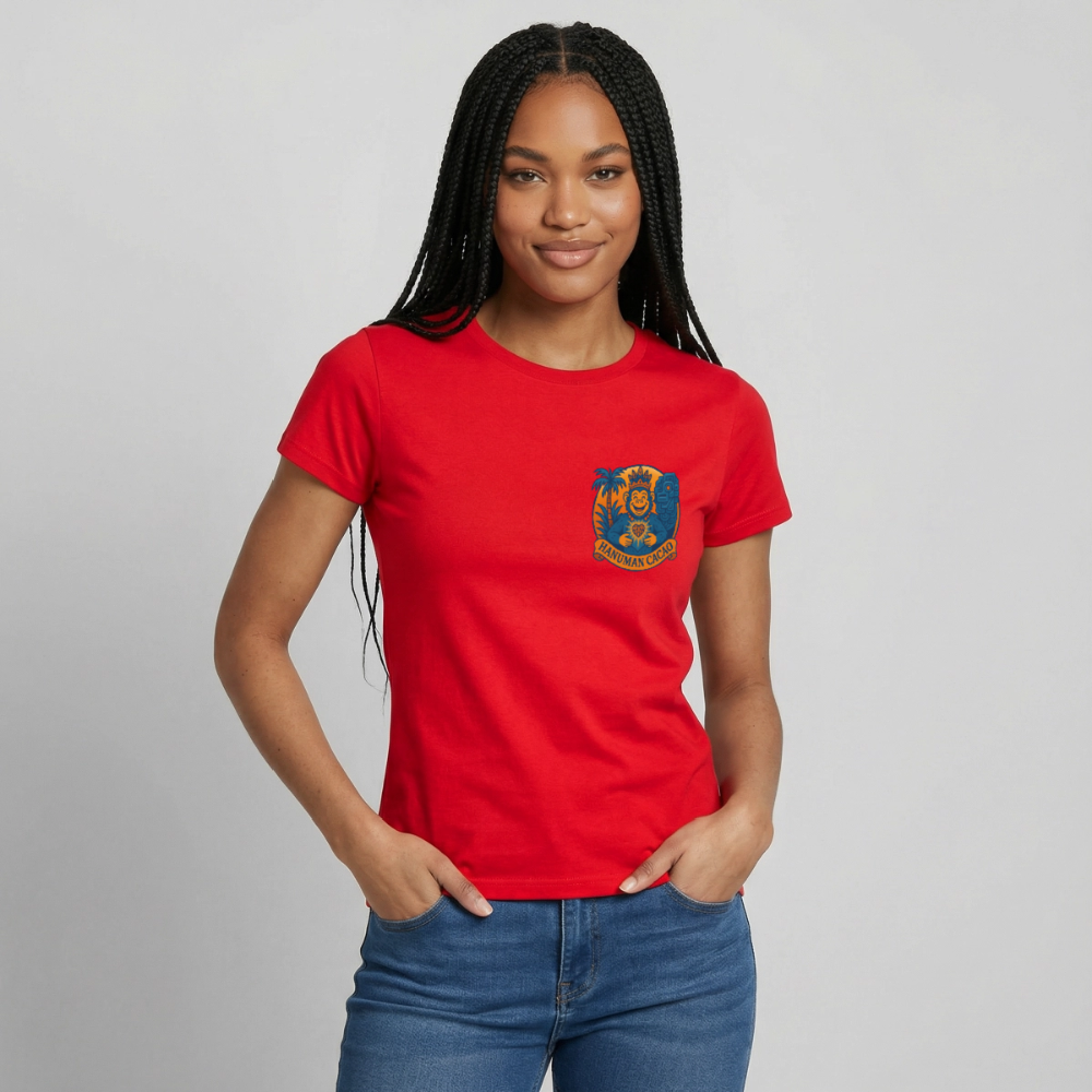 Women's T-Shirt Classic Hanuman Logo - red