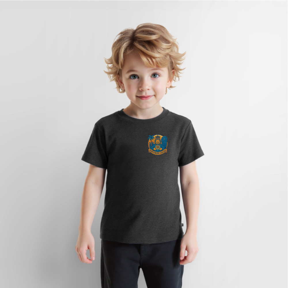 Kids' Premium T-Shirt Classic Hanuman Logo - heather anthracite