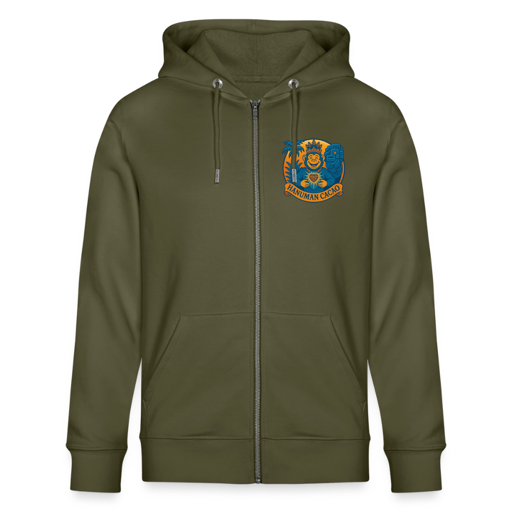 Stanley/Stella CULTIVATOR  Unisex Organic Hooded Jacket Classic Hanuman Logo - khaki
