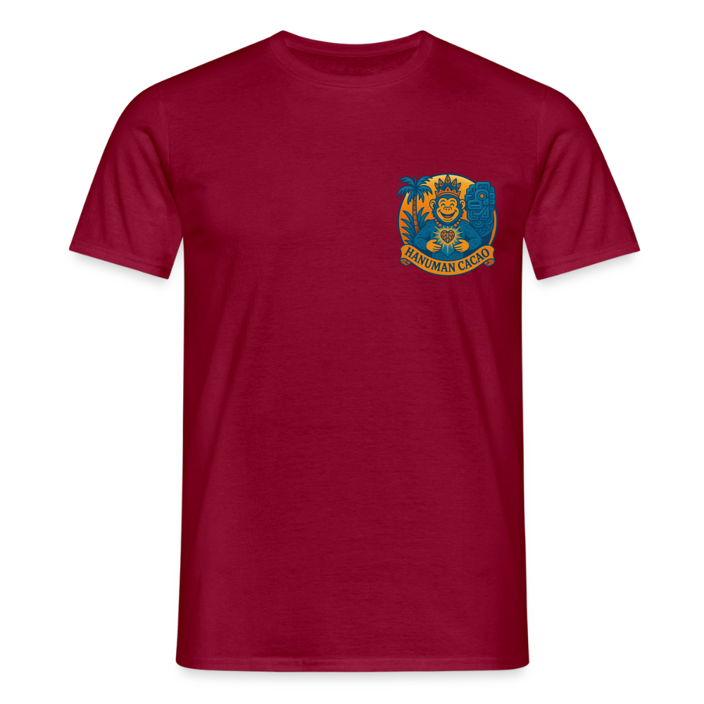 Men's T-Shirt Classic Hanuman Logo - brick red