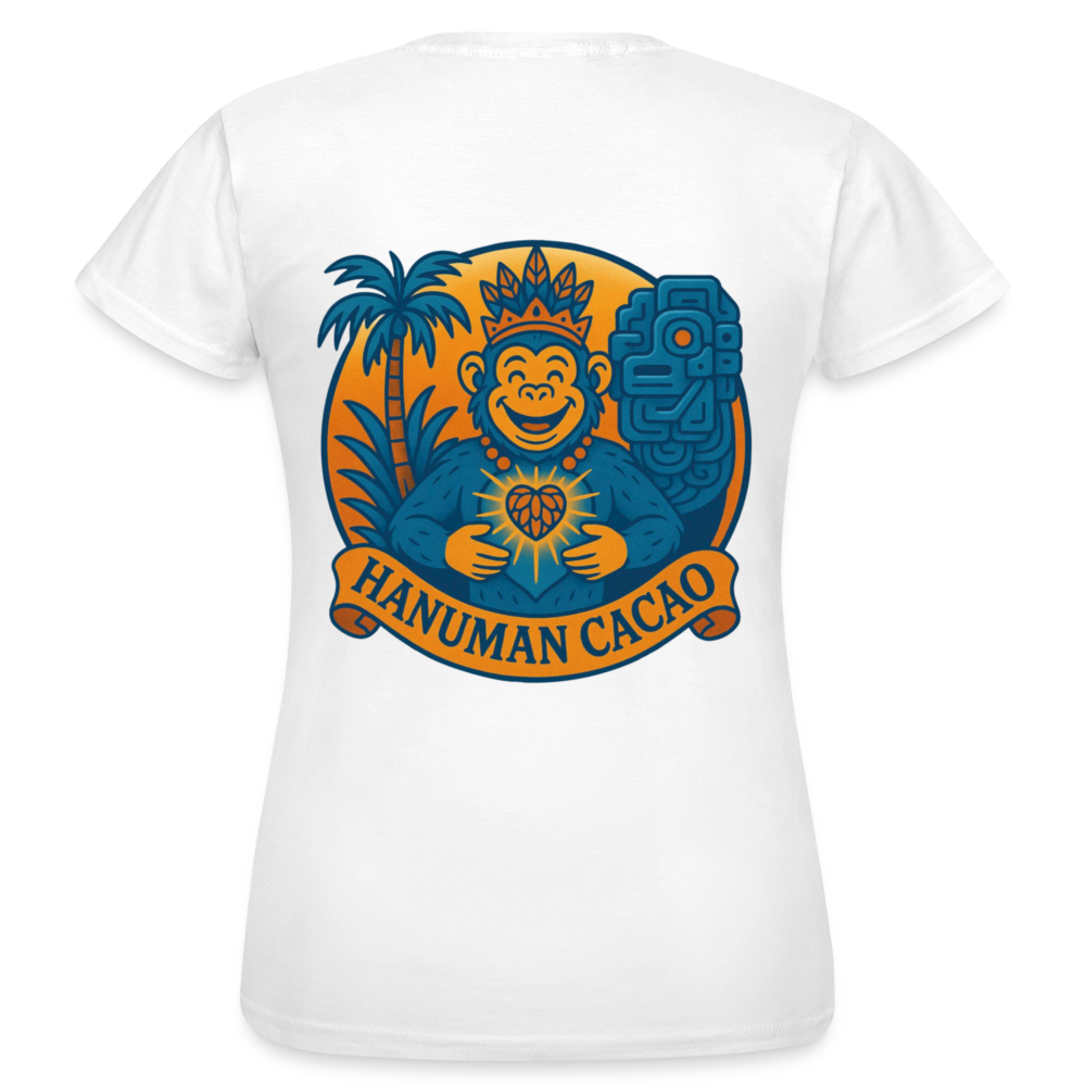 Women's T-Shirt Classic Hanuman Logo - white