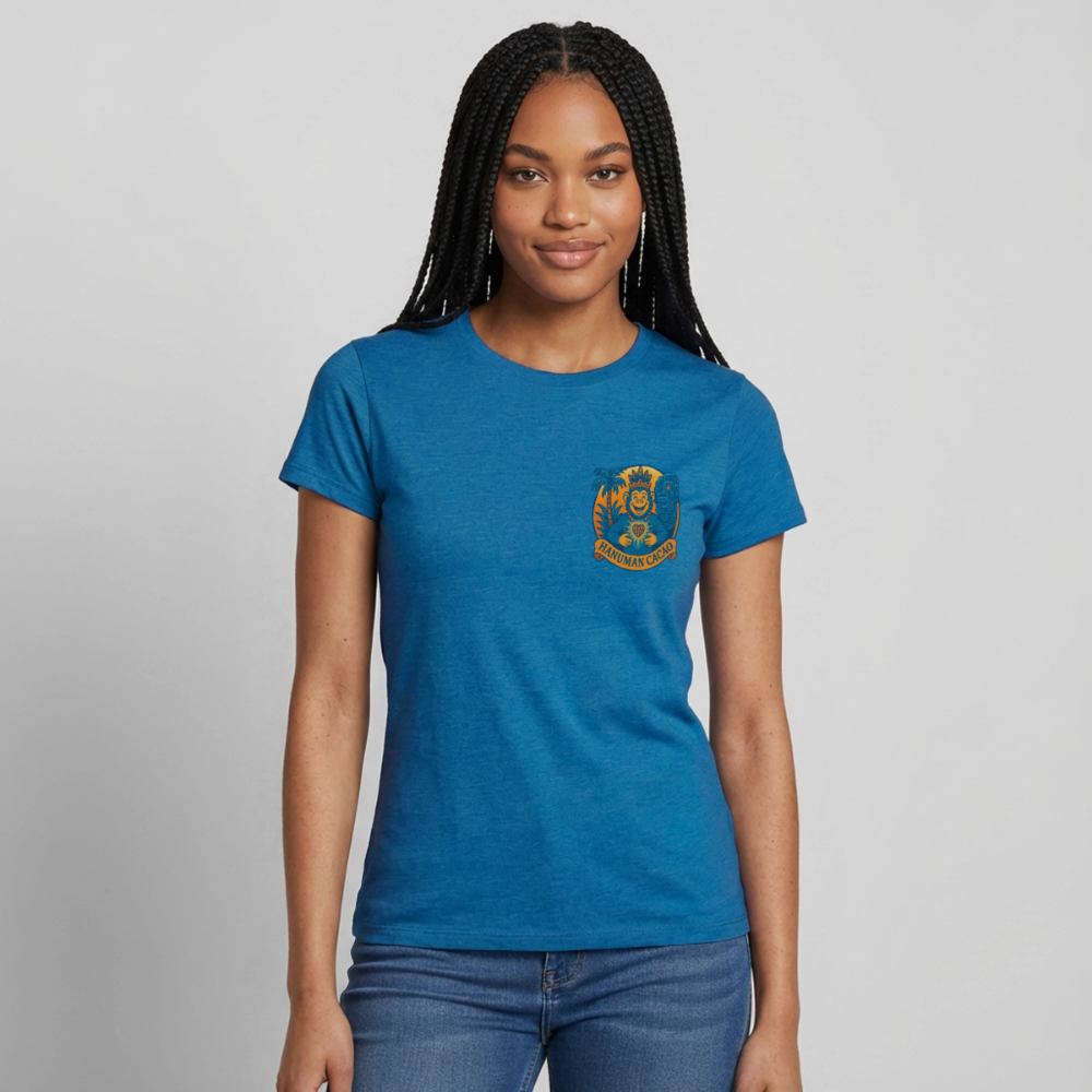Women's T-Shirt Classic Hanuman Logo - antique blue sapphire heather