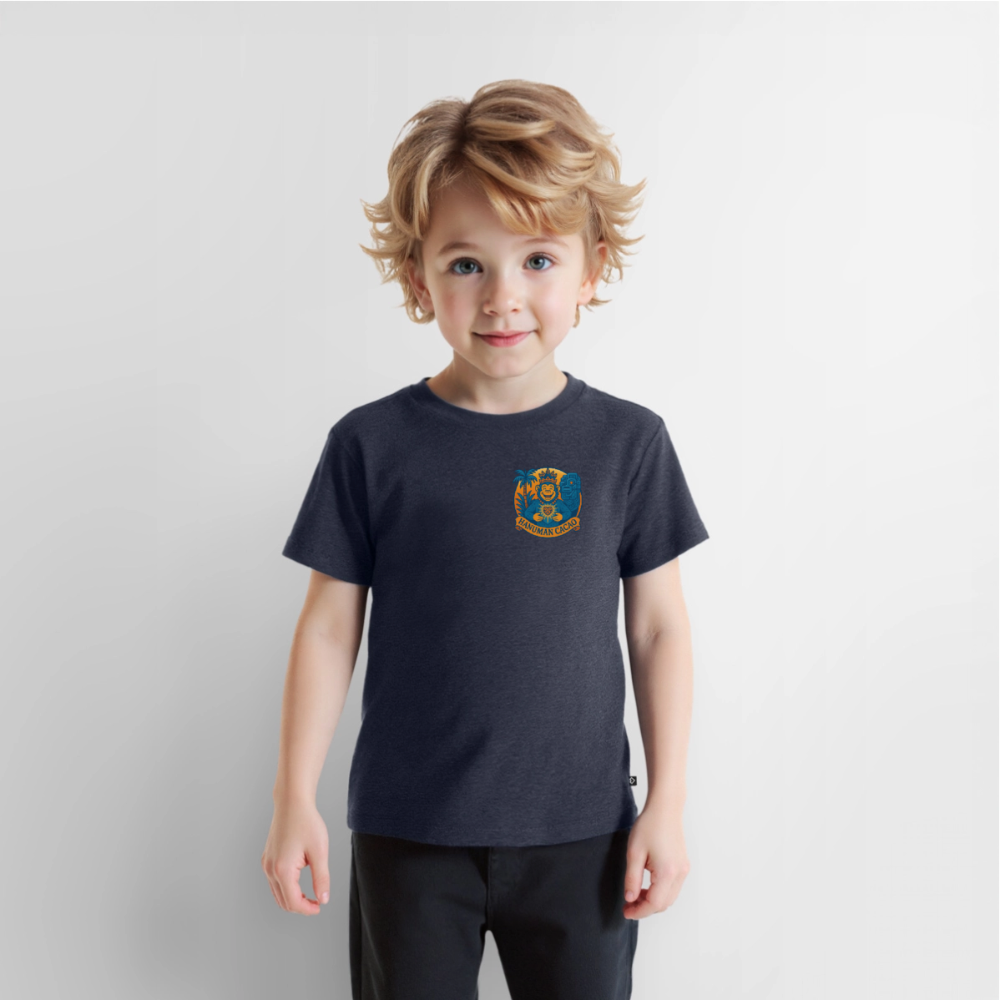 Kids' Premium T-Shirt Classic Hanuman Logo - heather denim