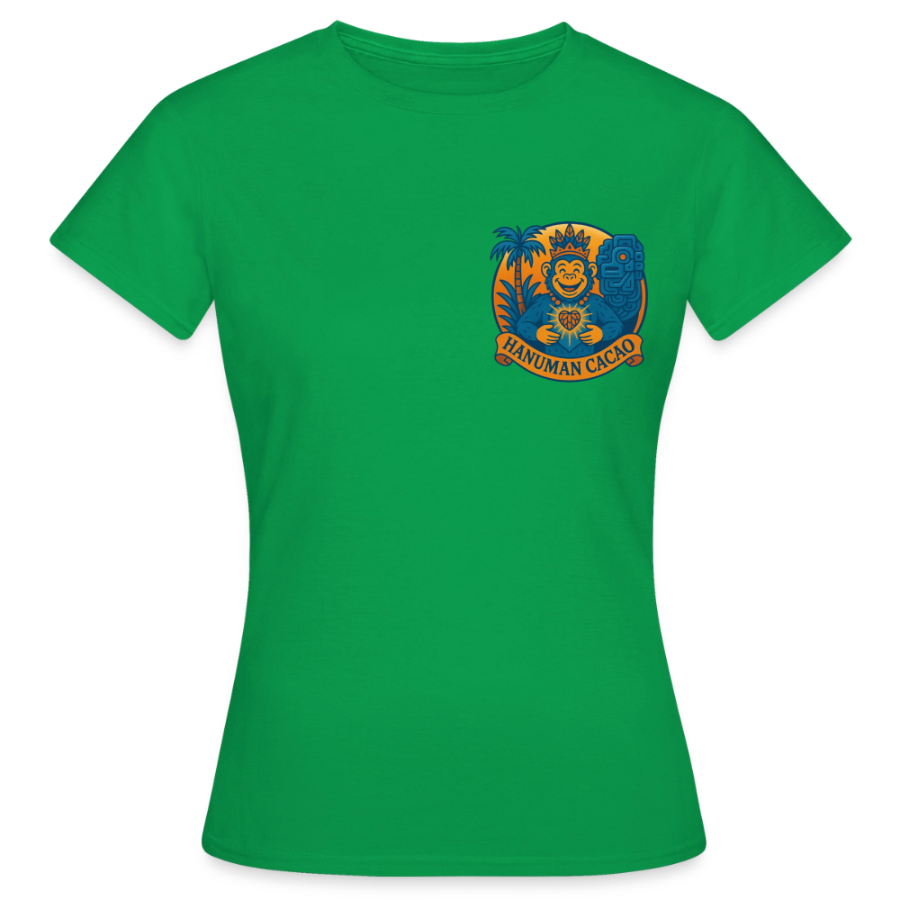 Women's T-Shirt Classic Hanuman Logo - kelly green