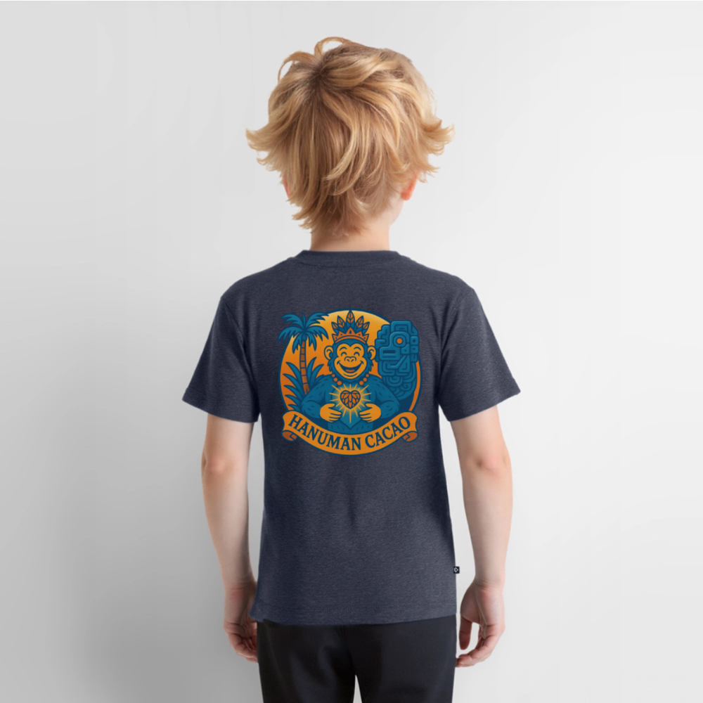 Kids' Premium T-Shirt Classic Hanuman Logo - heather denim