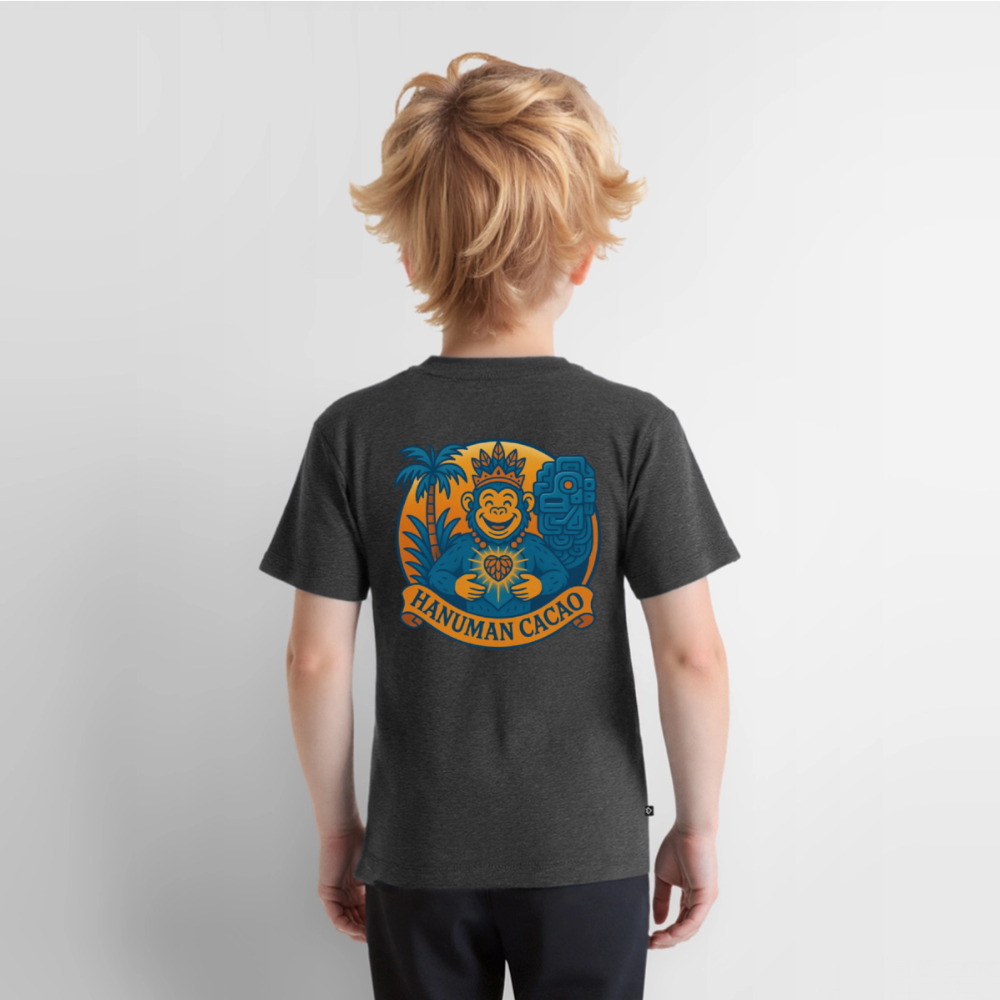 Kids' Premium T-Shirt Classic Hanuman Logo - heather anthracite