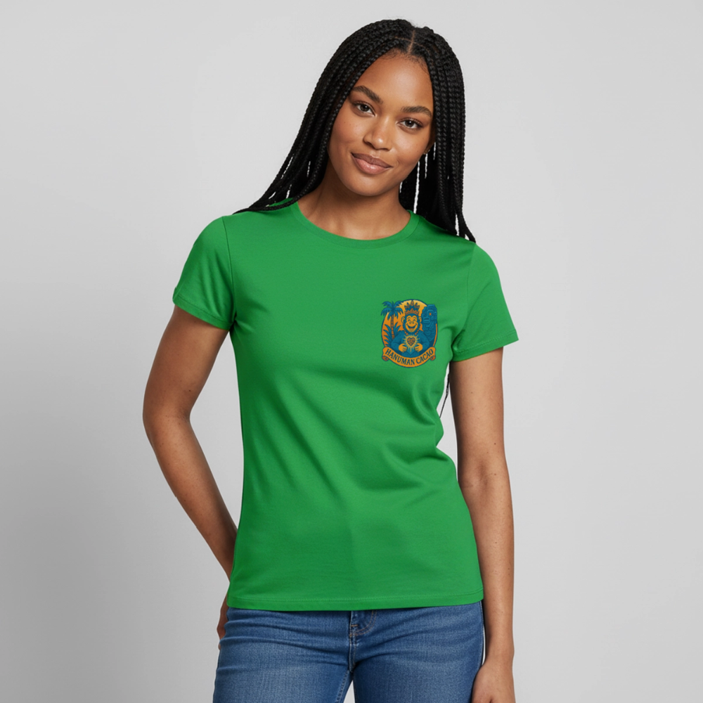 Women's T-Shirt Classic Hanuman Logo - kelly green